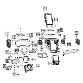 Ram OE - Headlight Switch Bezel