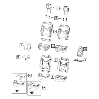 Jeep OE - Front Left Seat Cover