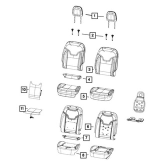 Jeep OE - Front Left Seat Cover