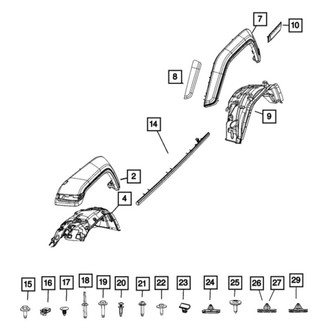 Jeep OE - Rear Right Fender Flare