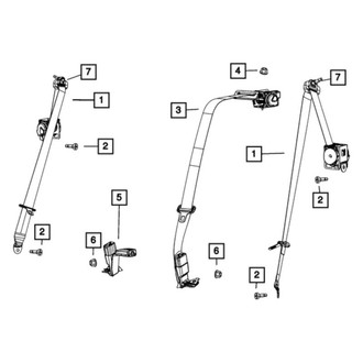 Mopar® - Passenger Side Retractor Seat Belt