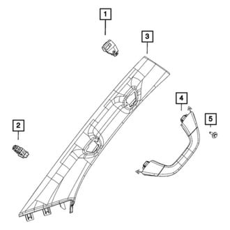 Mopar® - A Pillar Molding