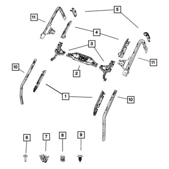Mopar® 6LJ71TX7AB - Roll Bar