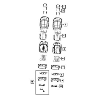 Jeep OE - Front Left Headrest