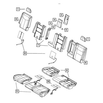 Dodge OE - Center Headrest