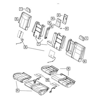 Dodge OE - Center Headrest