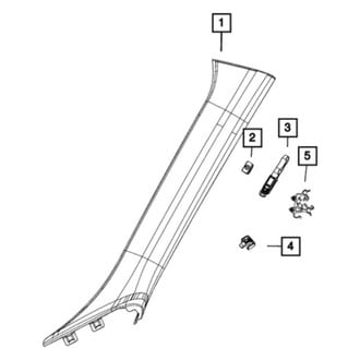 Mopar® - A Pillar Molding