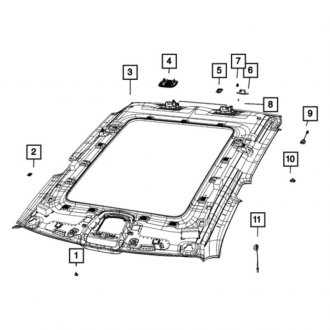 Ram OE - Rear Navigation Microphone Bezel