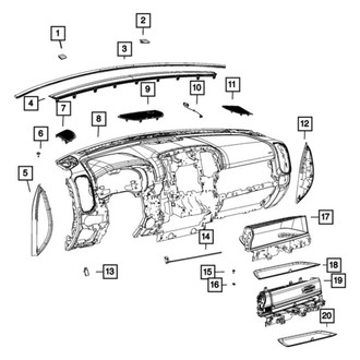 Ram OE - Left Speaker Cover