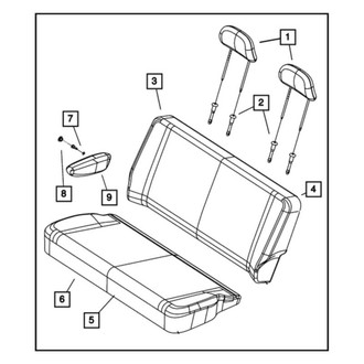 Mopar® - Seat Back Cover And Pad