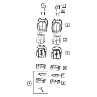 Jeep OE - Front Right Headrest