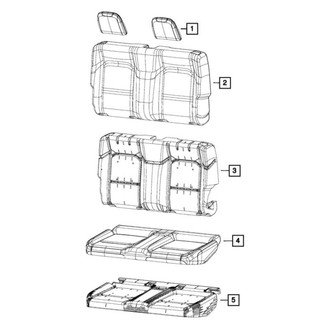 Jeep OE - Rear Seat Back Cushion Cover