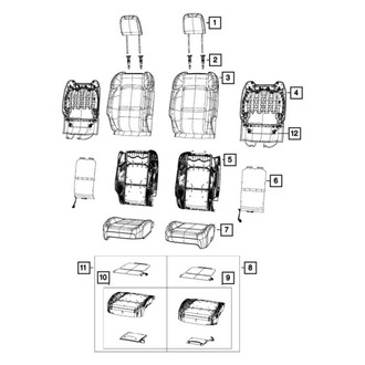 Jeep OE - Front Left Seat Cover