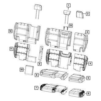 Jeep OE - Rear Left Seat Cover