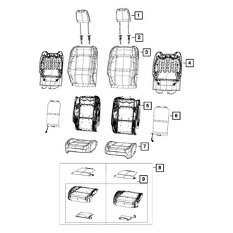 Jeep OE - Front Left Seat Cover