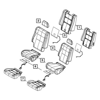 Dodge OE - Center Headrest