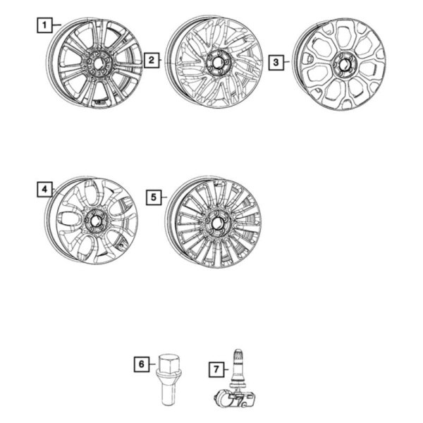 Mopar® 6QL85MAAAA WheelAluminum