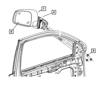 Mopar® - Passenger Side View Mirror