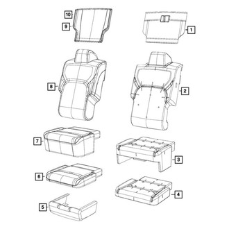Mopar® - Seat Cushion Cover