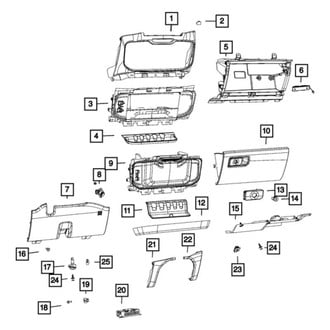 Mopar® - Center Dash Panel Cover