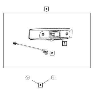 Ram OE - Rear Center Clearance Light Assembly