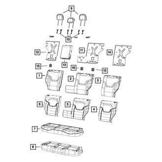 Jeep OE - Rear Headrest
