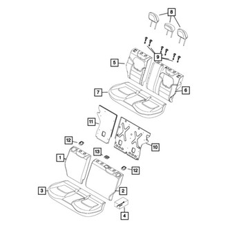 Jeep OE - Rear Center Headrest