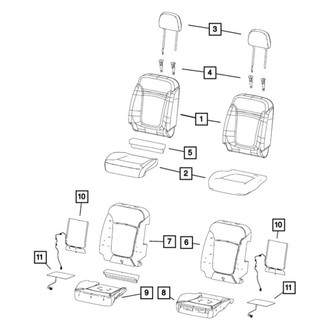 Jeep OE - Rear Headrest