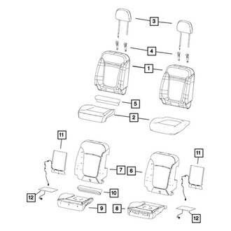 Jeep OE - Front Headrest