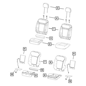Jeep OE - Front Right Seat Cover