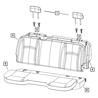 Ram OE - Rear Center Headrest