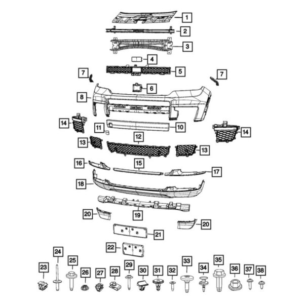 Mopar® - Tow Eye Cap