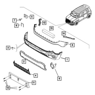 Mopar® - Front Lower Bumper Cover