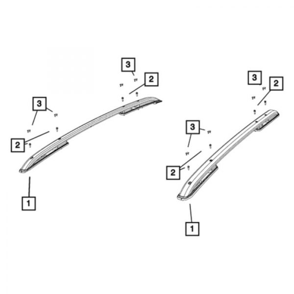 Roof Luggage Carrier Side Rail