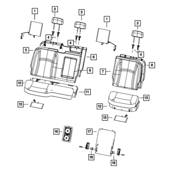 Mopar® - Seat Armrest