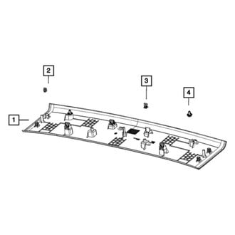 Jeep OE - Rear Roof Opening Trim