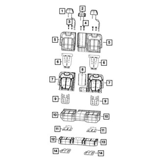 Jeep OE - Center Headrest