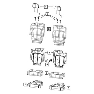 Mopar® - Second Row Armrest Seat