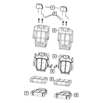 Mopar® - Second Row Armrest Seat