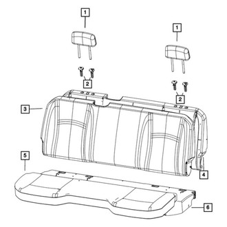 Ram OE - Rear Center Headrest