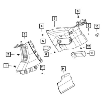 Mopar® - Seat Belt Anchor Cover