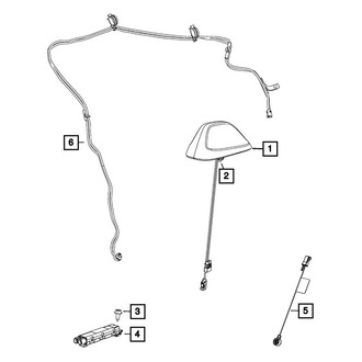 Mopar® - Base Cable And Bracket Antenna