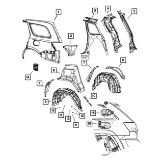 Dodge OE - Rear Fuel Filler Door