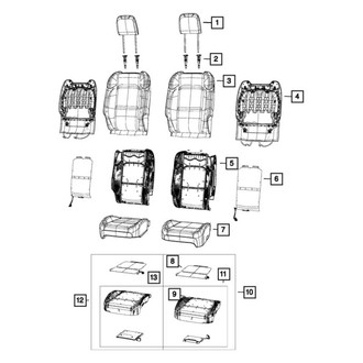 Jeep OE - Front Left Seat Cover