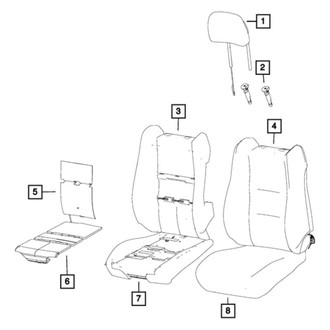 Jeep OE - Front Left Seat Cover