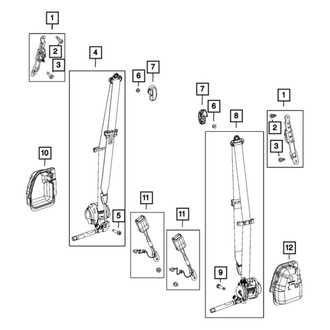 Mopar® - Seat Belt Buckle Assembly