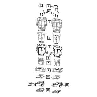 Jeep OE - Center Right Seat Cover