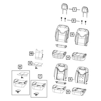 Jeep OE - Front Left Seat Cover