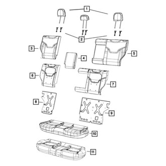 Jeep OE - Rear Left Seat Back Cushion Cover
