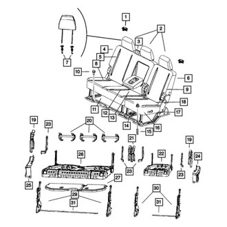 Mopar® - Seat Cushion Cover
